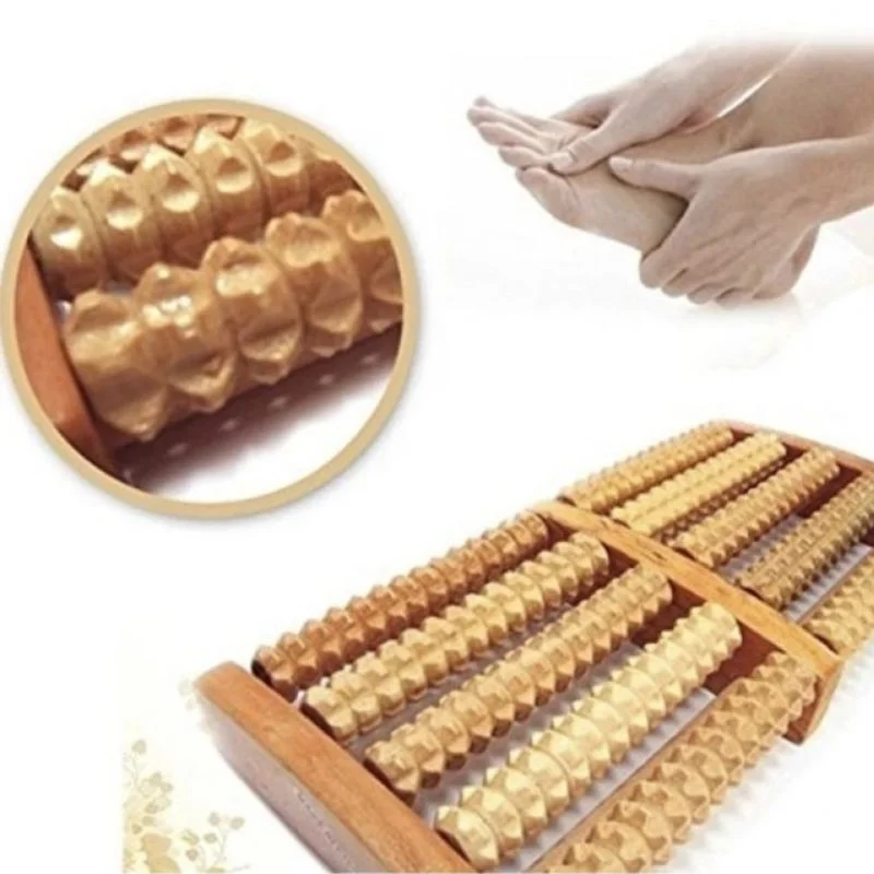 Wooden Foot Roller Massager | Manual Reflexology Therapy Tool for Pain Relief, Stress Relaxation & Foot Care - Image 6