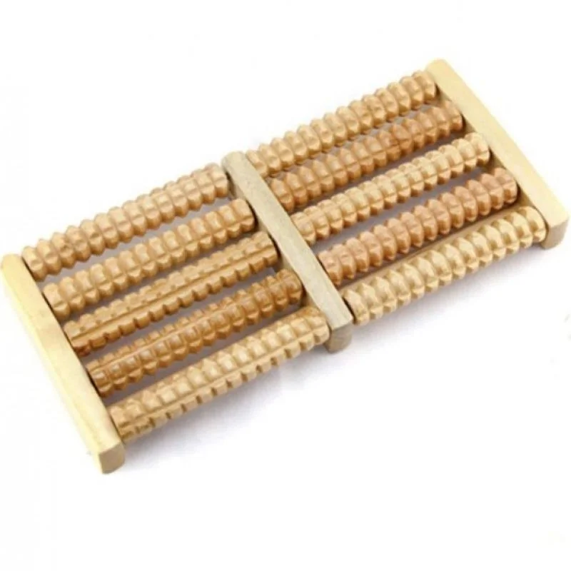 Wooden Foot Roller Massager | Manual Reflexology Therapy Tool for Pain Relief, Stress Relaxation & Foot Care - Image 3