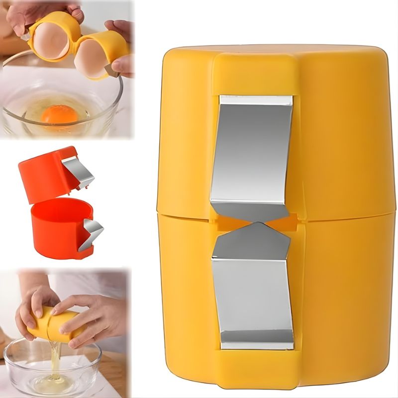 Efficient Egg Opener & Egg Shell Cracker Tool | Stainless Steel Egg Shell Opener Kitchen Gadget for Raw & Boiled Eggs | Random color - Image 4