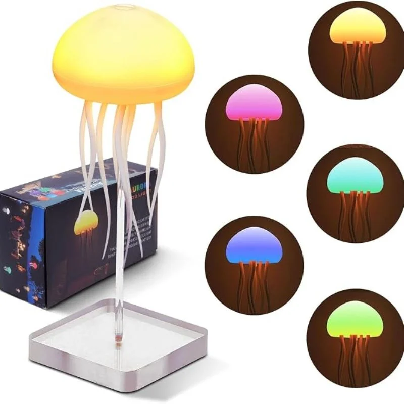 LED Jellyfish Lamp RGB Mood Light | Voice Control Fantasy Jellyfish Night Light | Decorative Bedroom & Living Room Lighting - Image 7