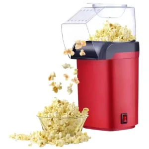 Oil Free Mini Popcorn Maker | Hot Air Popcorn Machine | Electric Popcorn Popper for Home & Kids | 1200W