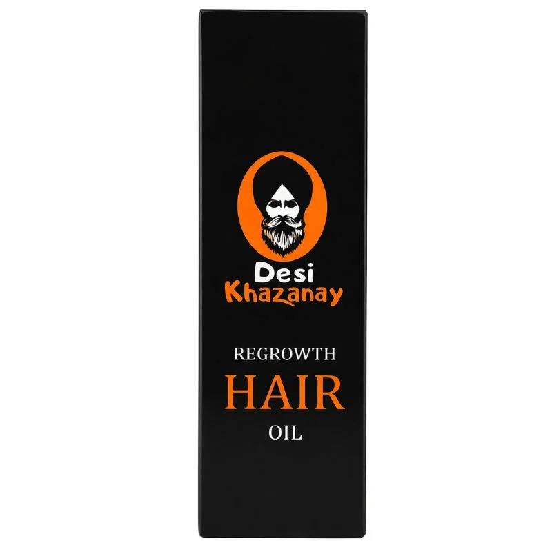 Desi Khazanay Regrowth Hair Oil | Herbal Hair Growth Oil with 25+ Herbs, Cold-Pressed Oils & Essential Oils | Scalp Nourishment & Hair Care | For Men & Women - Image 3