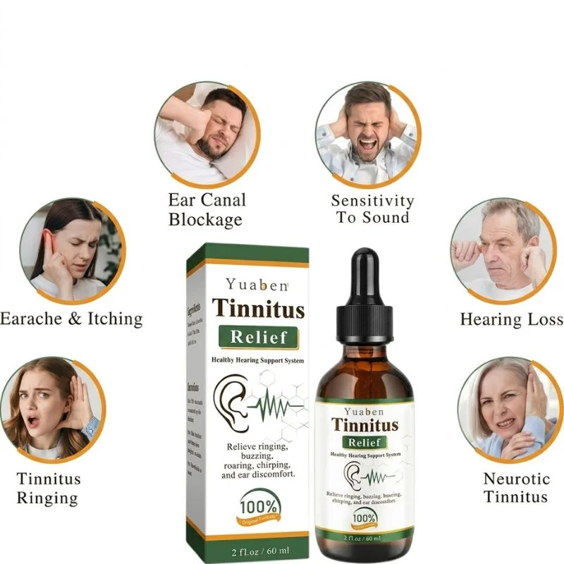 Yuaben Tinnitus Relief Drops | Healthy Hearing Support System | Ear Care Drops for Ringing, Buzzing & Ear Wellness | 60ml - Image 6